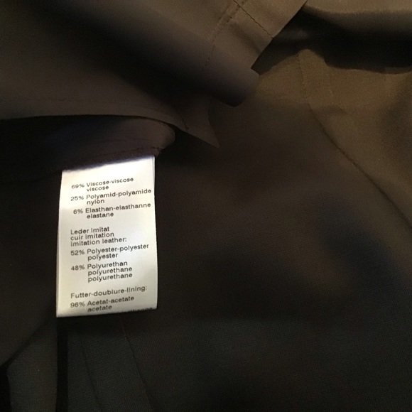 NWOT Akris Punto Aline Faux Leather Accented Skirt - Picture 9 of 13